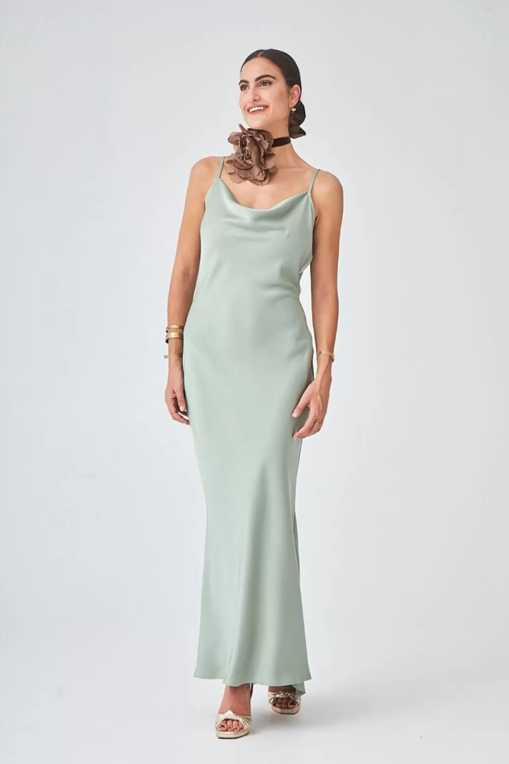 Cheap VESTIDO ADORVERDE Long dresses